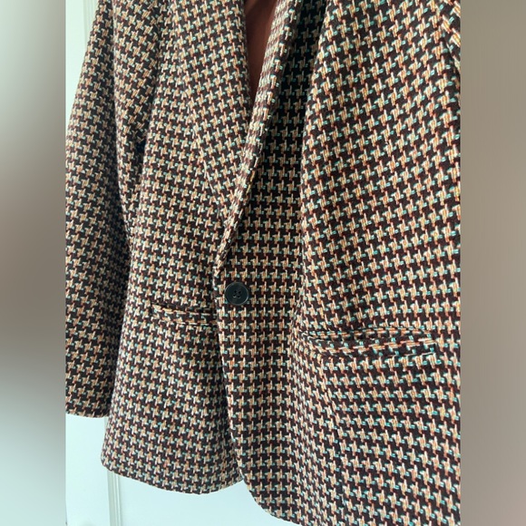MODCLOTH Houndstooth Wool Jacket 1X - Picture 10 of 11